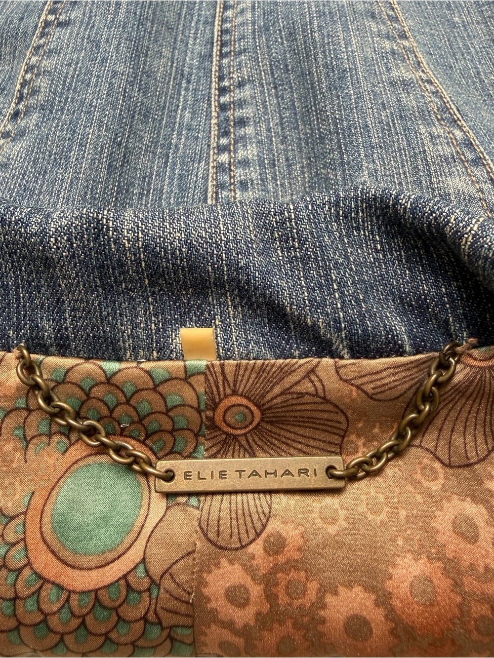 Elie Tahari Vintage 90's Women's Tailored Denim Blazer